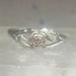 Black Hills Gold ring Rose Flower Leaves wedding band size 5.5 sterling silver women girls