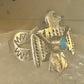 Phoenix ring Turquoise band  Navajo size 5.75 sterling silver women