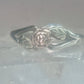 Black Hills Gold ring Rose Flower Leaves wedding band size 5.5 sterling silver women girls