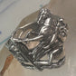 Lady Godiva Spoon Ring on a Horse sterling silver band size 7 sterling silver