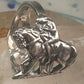 Lady Godiva Spoon Ring on a Horse sterling silver band size 7 sterling silver