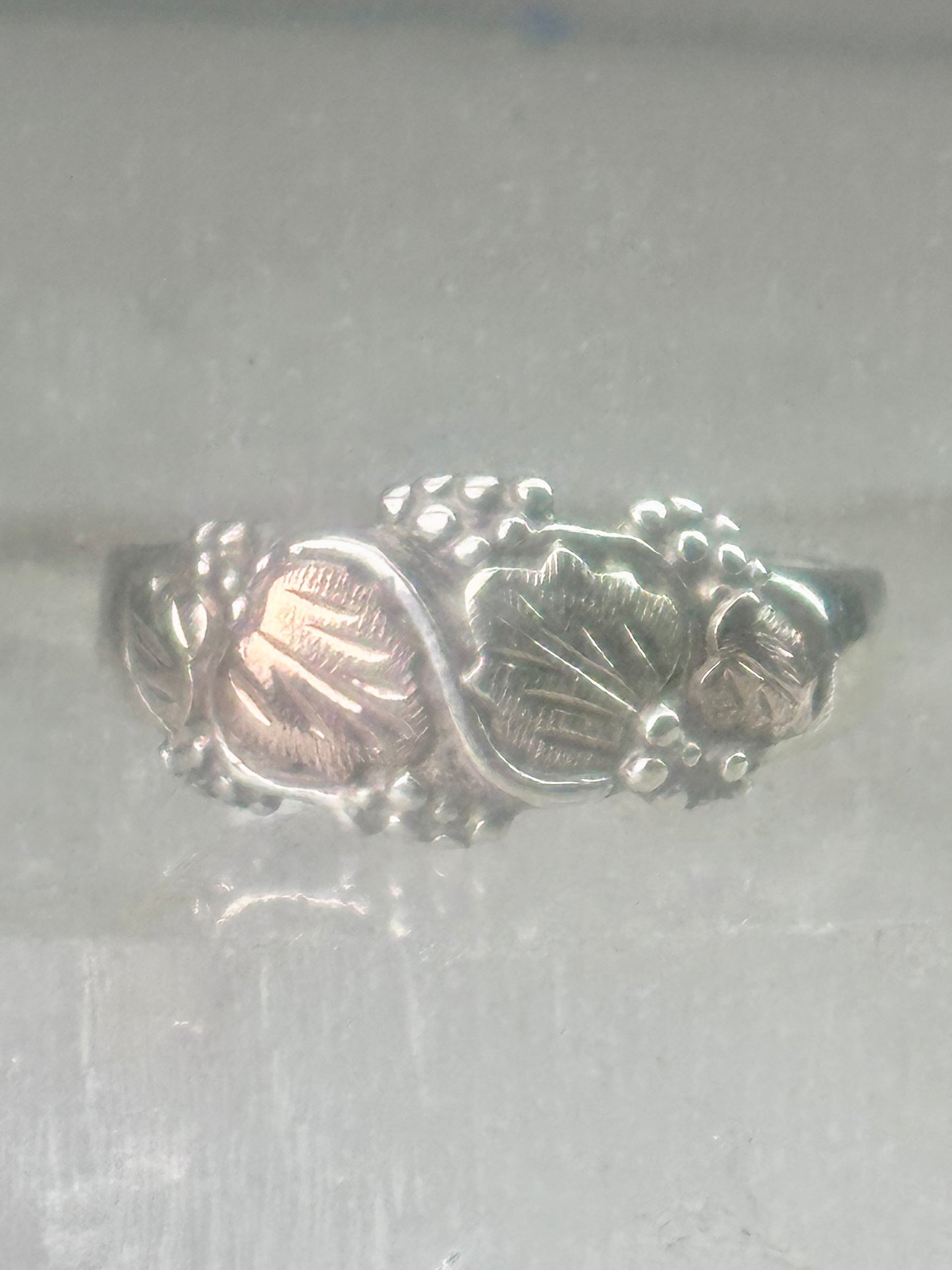 Black Hills Gold ring wedding band size 11.50 sterling silver women men AS IS CUT BAND