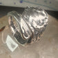Spoon ring Arum Calla Lily band sterling silver size 8 sterling silver