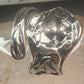Spoon ring Arum Calla Lily band sterling silver size 8 sterling silver