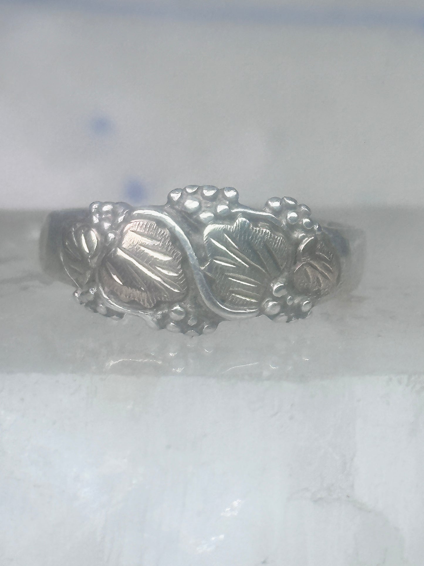 Black Hills Gold ring wedding band size 11.50 sterling silver women men AS IS CUT BAND