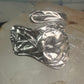 Spoon ring Arum Calla Lily band sterling silver size 8 sterling silver