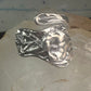 Spoon ring Arum Calla Lily band sterling silver size 8 sterling silver