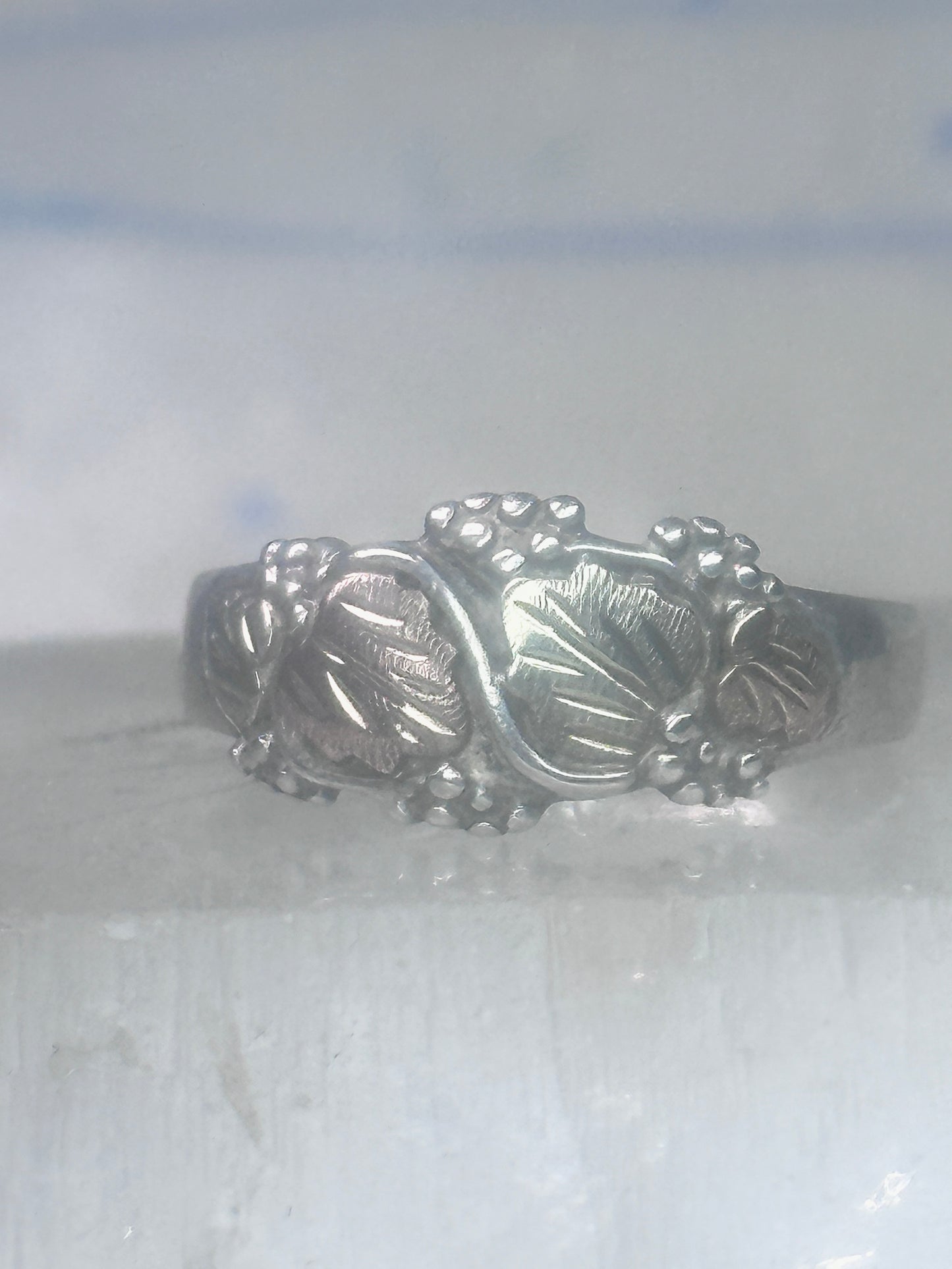 Black Hills Gold ring wedding band size 11.50 sterling silver women men AS IS CUT BAND