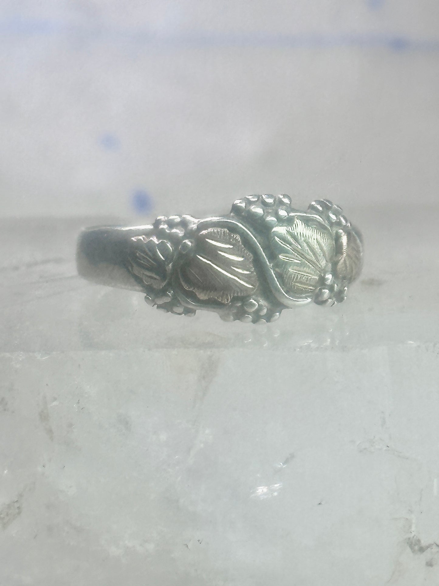 Black Hills Gold ring wedding band size 11.50 sterling silver women men AS IS CUT BAND