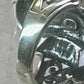 Seahorse ring animal abalone band size 6 sterling silver women