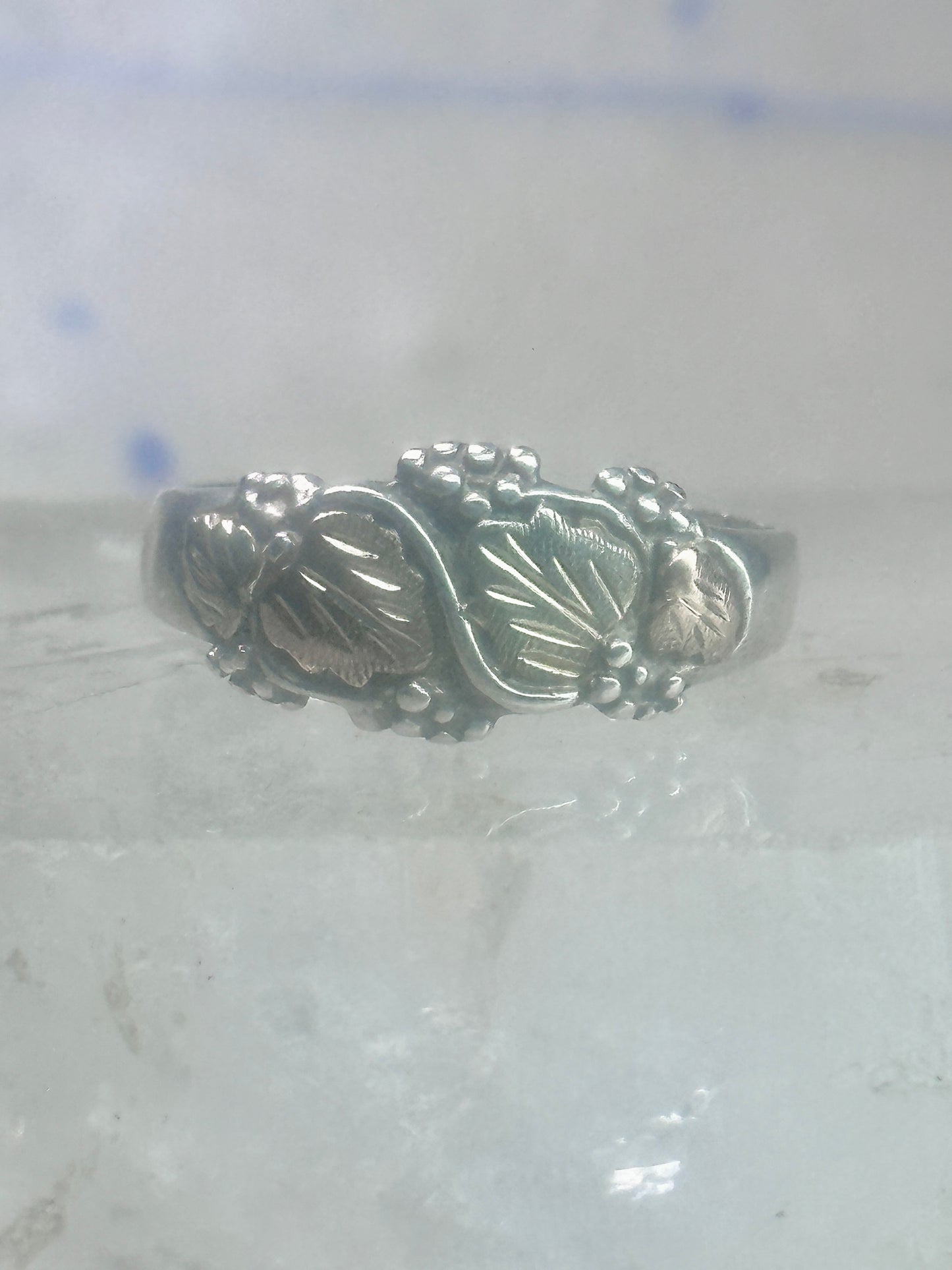 Black Hills Gold ring wedding band size 11.50 sterling silver women men AS IS CUT BAND