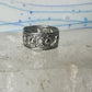 Flower ring floral band size 4.75 sterling silver women girls