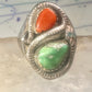 Navajo ring snake size 11 turquoise sterling silver men women
