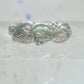 Black Hills Gold ring wedding leaves  band size 6.50 sterling silver women