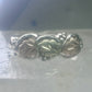 Black Hills Gold ring wedding leaves  band size 6.50 sterling silver women