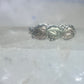 Black Hills Gold ring wedding leaves  band size 6.50 sterling silver women