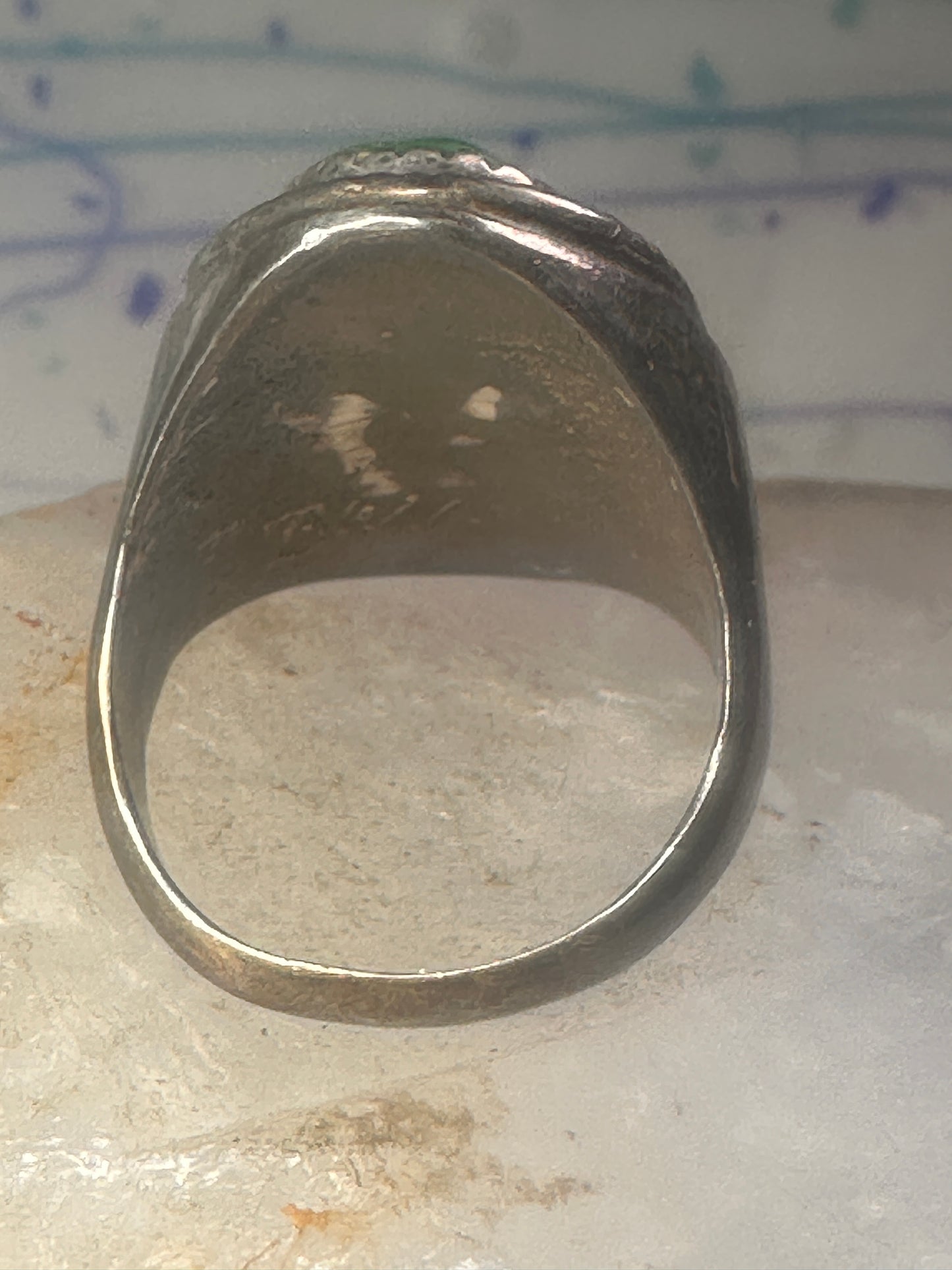 Navajo ring snake size 11 turquoise sterling silver men women