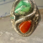 Navajo ring snake size 11 turquoise sterling silver men women