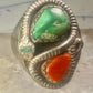 Navajo ring snake size 11 turquoise sterling silver men women