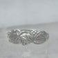 Black Hills Gold ring wedding leaves  band size 6.50 sterling silver women