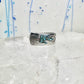 Phoenix ring turquoise coral chips southwest band size 6.75 sterling silver women&nbsp;