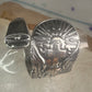 Spoon ring angel cross religious sunrise sun sunset band sterling silver size 7.7 sterling silver