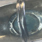 Turquoise ring full finger band size 7.50 sterling silver women
