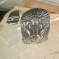 Spoon ring angel cross religious sunrise sun sunset band sterling silver size 7.7 sterling silver