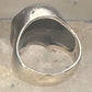 Skull ring Biker band size 8.50 sterling silver women men