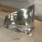 Spoon ring angel cross religious sunrise sun sunset band sterling silver size 7.7 sterling silver