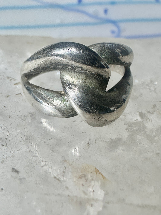 Love Knot ring knot band size 7 sterling silver women girls