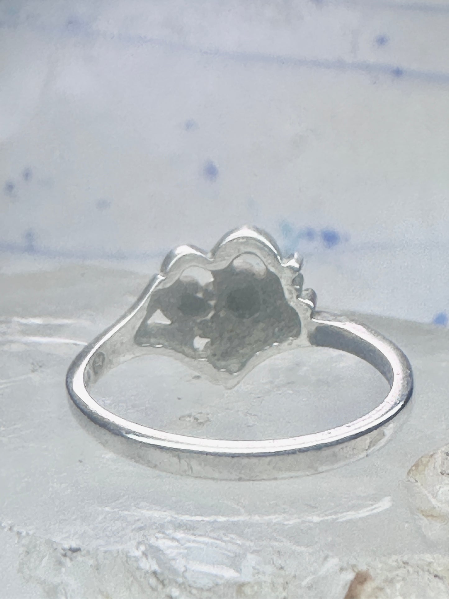 Black Hills Gold ring heart love Valentine leaves floral size 8.25 sterling silver women
