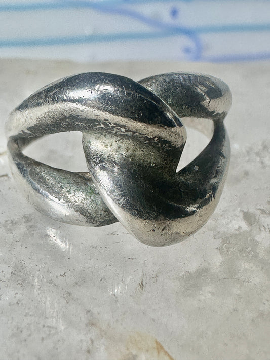 Love Knot ring knot band size 7 sterling silver women girls