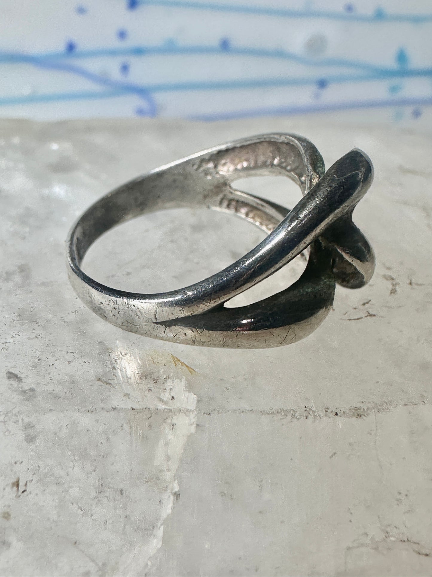 Love Knot ring knot band size 7 sterling silver women girls