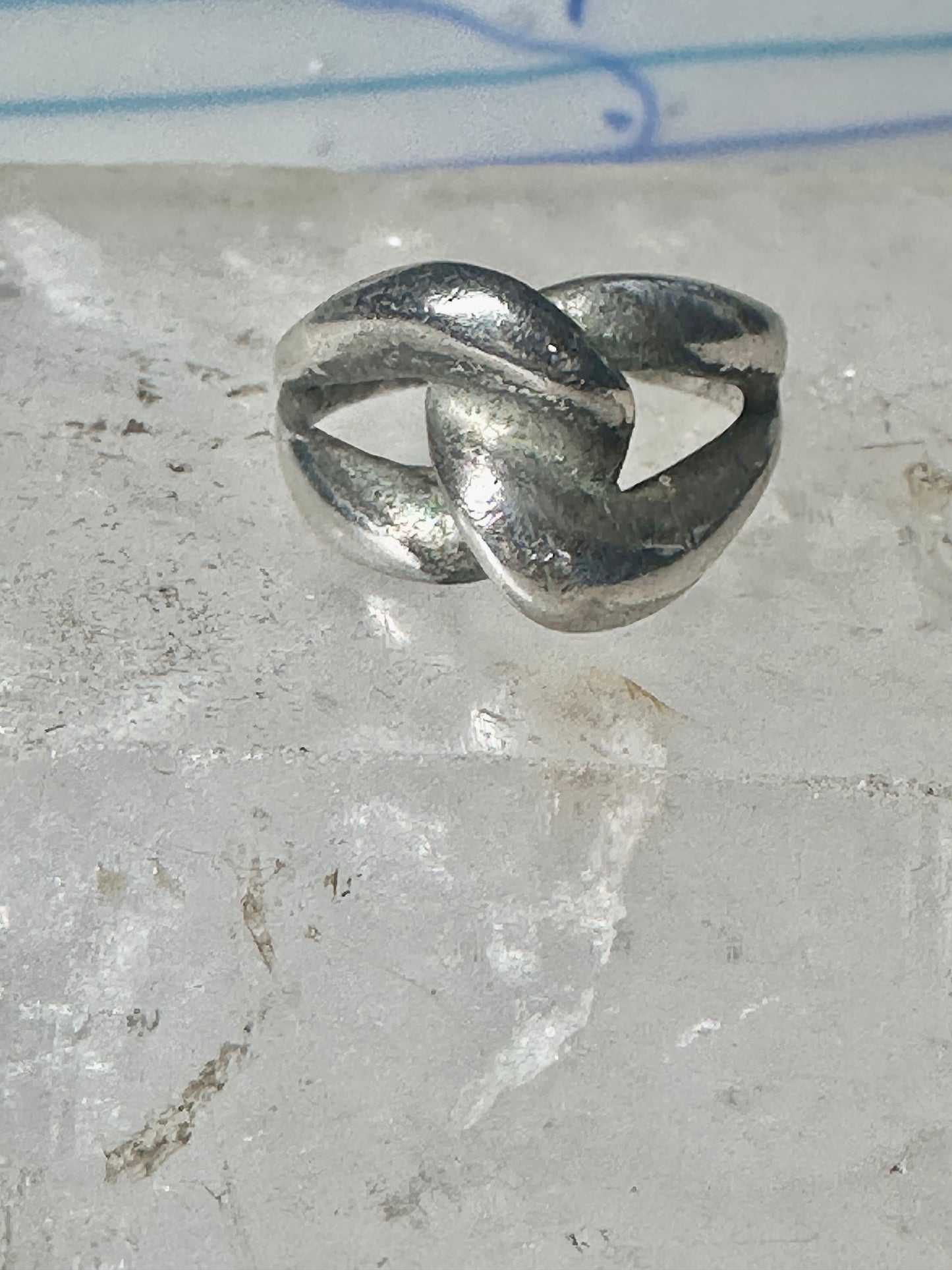 Love Knot ring knot band size 7 sterling silver women girls
