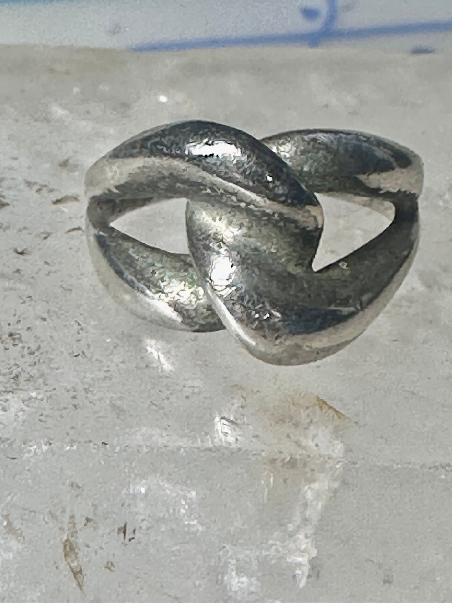 Love Knot ring knot band size 7 sterling silver women girls