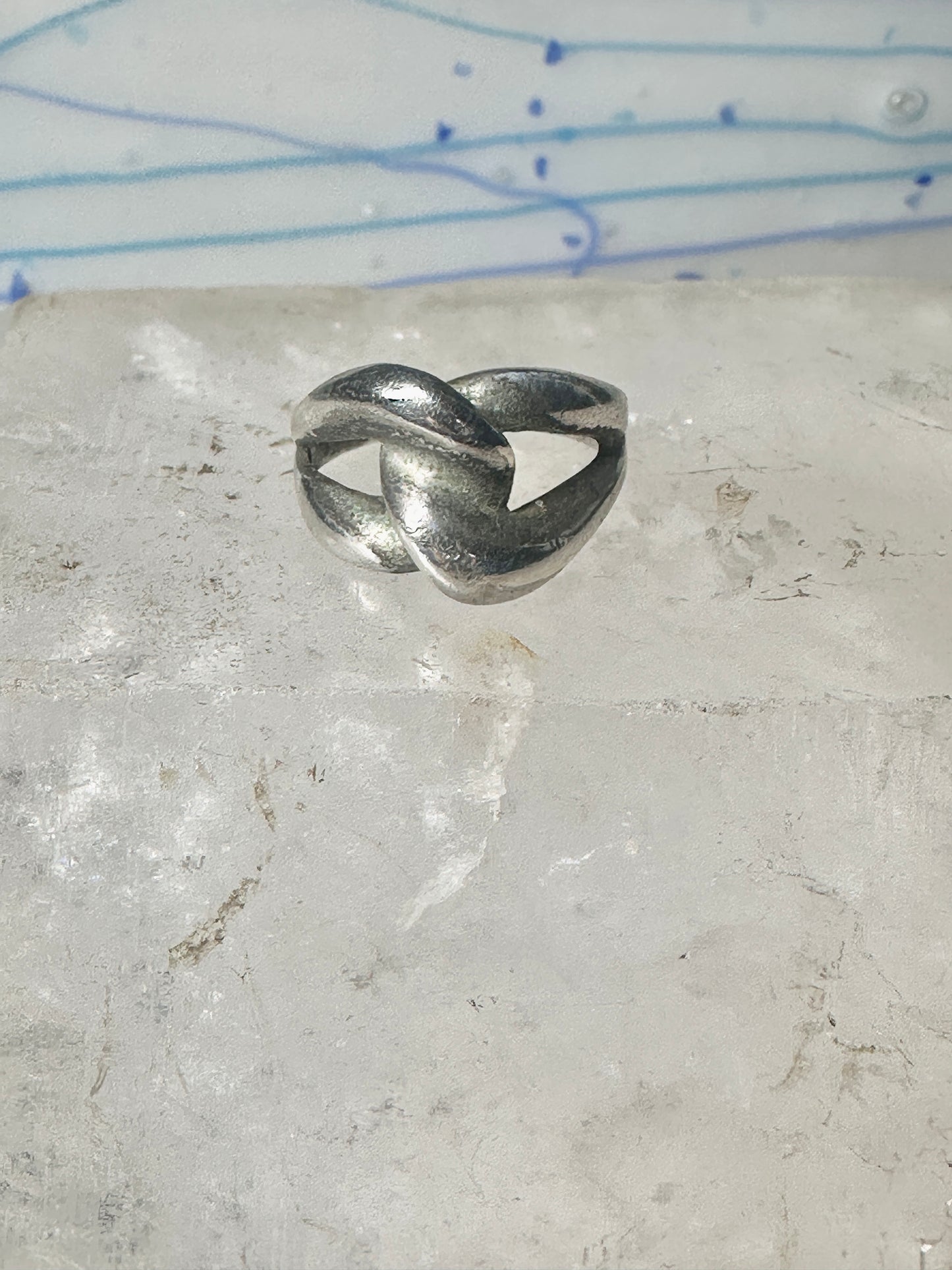 Love Knot ring knot band size 7 sterling silver women girls