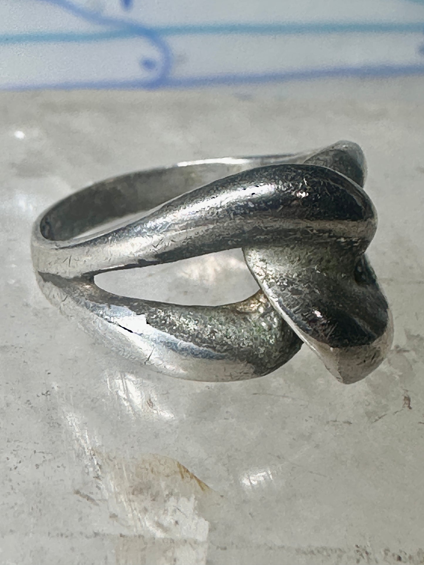 Love Knot ring knot band size 7 sterling silver women girls