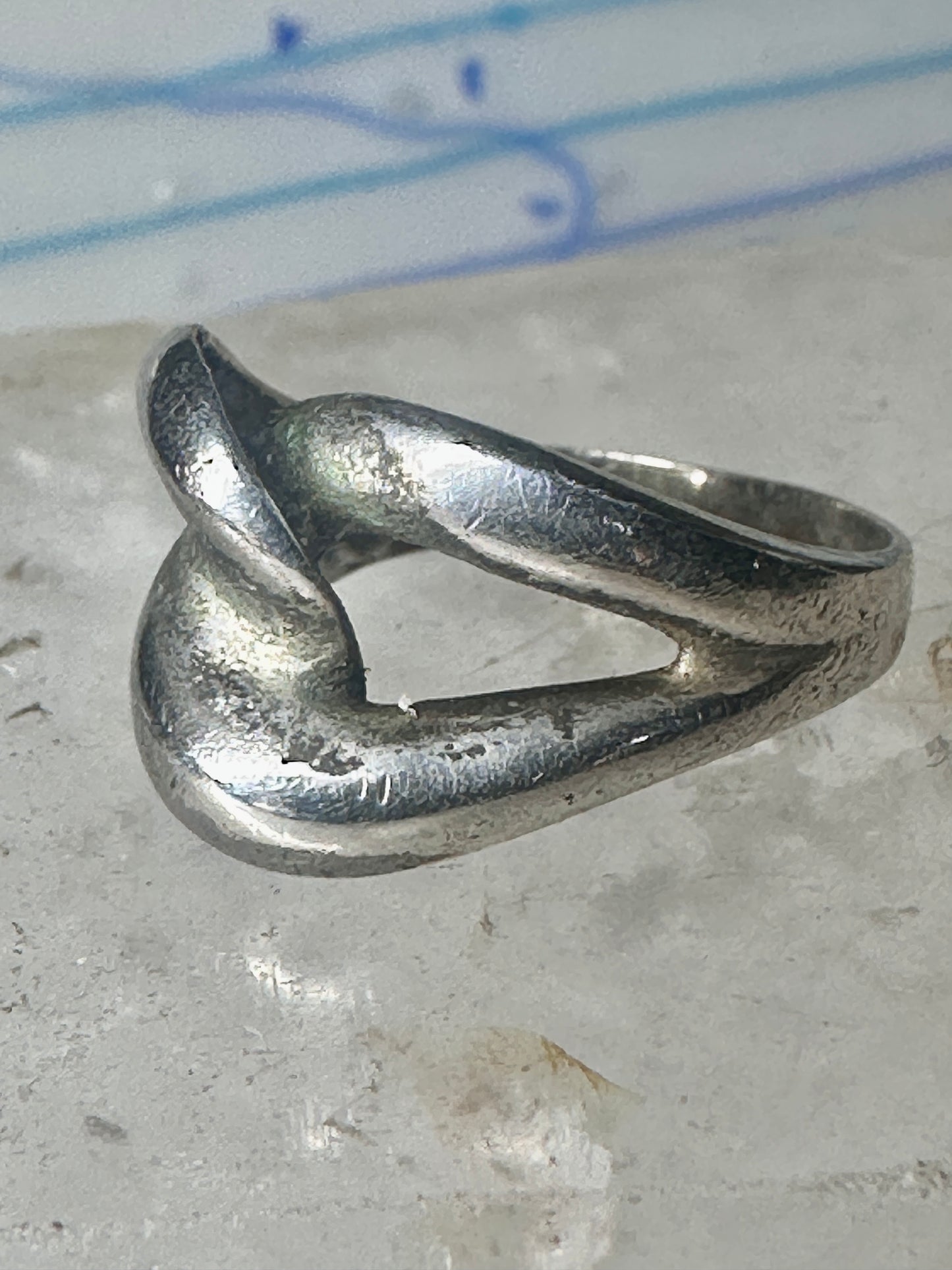 Love Knot ring knot band size 7 sterling silver women girls