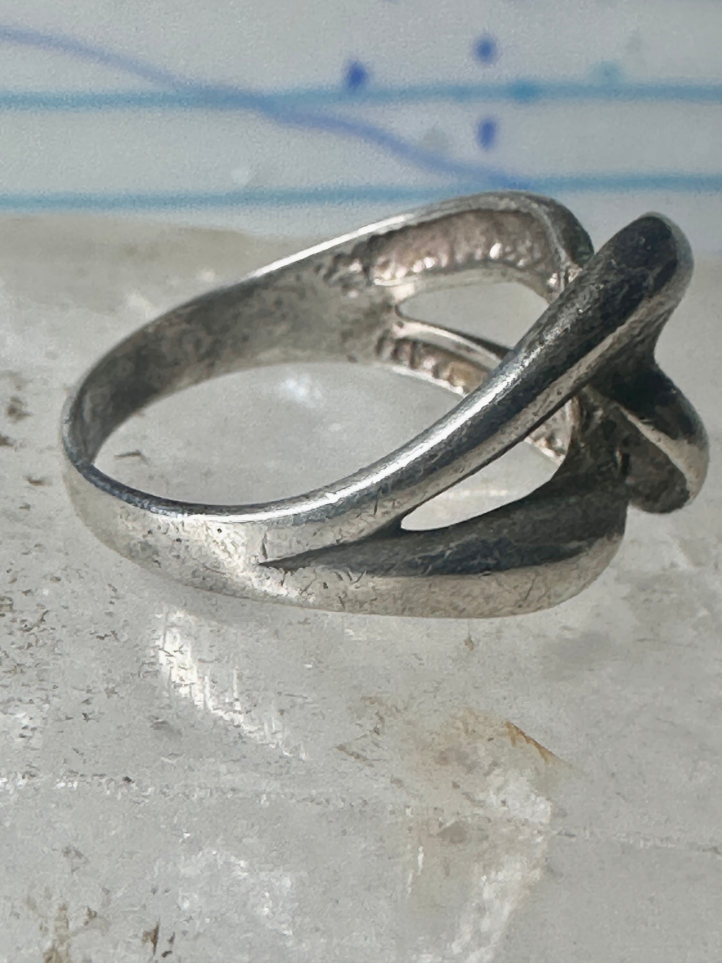 Love Knot ring knot band size 7 sterling silver women girls