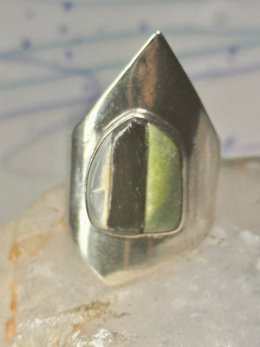 Navajo ring turquoise MOP onyx cobblestone size 10.5 sterling silver men women