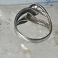 Love Knot ring knot band size 7 sterling silver women girls