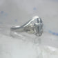 Black Hills Gold ring Cross Religious leaves floral band pinky size 4.7 sterling silver women