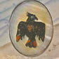 Peyote bird ring Phoenix Thunderbird band stampings size 6.50 sterling silver men women