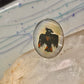 Peyote bird ring Phoenix Thunderbird band stampings size 6.50 sterling silver men women