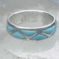 Zuni ring turquoise wedding band size 9.25 sterling silver women men