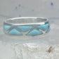 Zuni ring turquoise wedding band size 9.25 sterling silver women men