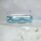 Zuni ring turquoise wedding band size 9.25 sterling silver women men