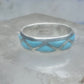 Zuni ring turquoise wedding band size 9.25 sterling silver women men
