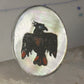 Peyote bird ring Phoenix Thunderbird band stampings size 6.50 sterling silver men women